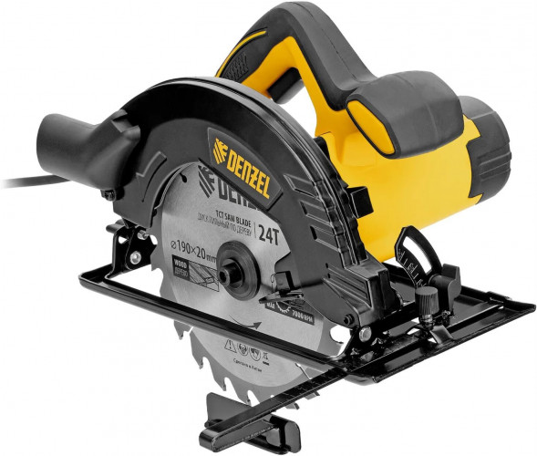 Пила циркулярная электрическая DENZEL CSD-190, 1600 Вт, 190 мм DENZEL CSD-190, 1600 Вт, 190 мм