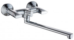 Смеситель GOTA ROCIO G074710-GOTA Palma Смеситель д/ванны с 2-мя рукоятками с изливом F-30см. перекл.душа