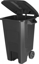 Контейнер SPIN&amp;CLEAN SC700421028 Freestyle для мусора с крышкой на колесах 100л (PP), черный SPIN&amp;CLEAN SC700421028 Freestyle для мусора с крышкой на колесах 100л (PP), черный