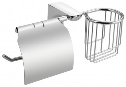 Держатель для туалетной бумаги и освежителя TITAN 77244 Держатель освежителя воздуха и туалетной бумаги с экраном