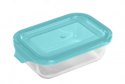 Контейнер MALLONY Контейнер LIMPIDO,1000 мл из жаропрочного стекла с крышкой из пластм,прямоуг,темп режим -40 до +300С (005481)