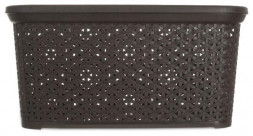 Корзина для белья HOBBY LIFE HL081093DB Корзина для белья RATTAN коричневая 35л