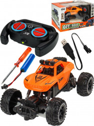 Игрушка NO NAME Машинка на р/у (21см)Краулер(3.7V акк.,бат.2AA не в компл.,цвет-микс,свет,в коробке) 2042404 ПП-00185203