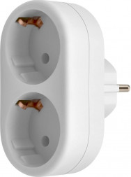 Тройник DEFENDER (99107) TA-03 2 розетки, заземление