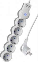 Удлинитель КОСМОС YKsm3m-5g-Z-V10A-W Белый/серый