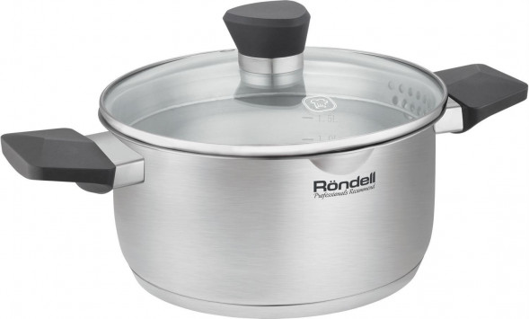 RONDELL Strike Grey Ultra RDS-1947 2л. d=18см (с крышкой) стальной