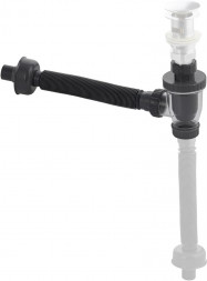 Нижняя часть сифона BRIMIX 40091 Нижняя часть сифона для раковины, с прозрачной колбой и пробкой отстойника, с гофрой, из высокопрочного АБС пластика