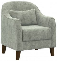 Кресло ЭЛЕГИЯ Кресло отдыха Комфорт-4 (FRESCA DOVE,FRESCA DOVE,Орех (Лак)) (1 кор.)