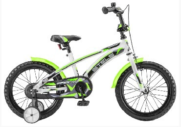 Велосипед STELS Arrow 16&quot; V020*LU085302*LU070700 *9.5&quot; Белый/зелёный