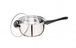 Ковш MALLONY Ковш с крышкой BAK, объем 1,9 л, из нерж.стали и с бакелитовой ручкой (009356)