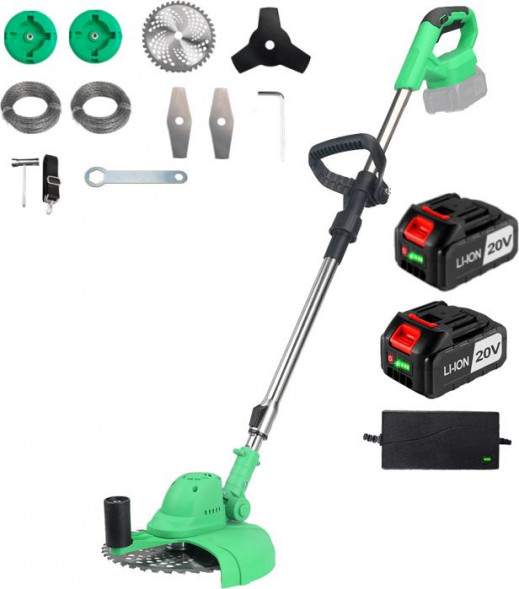 Триммер аккумуляторный ZITREK GreenCut 20V (20В, Li-ion аккумулятор 2шт) 082-2009