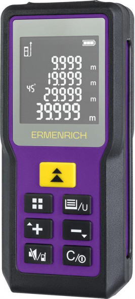 Лазерная рулетка ERMENRICH Reel PRO GM60, фиолетовый