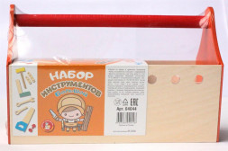 Детские игры ДЕСЯТОЕ КОРОЛЕВСТВО Набор инструментов Большой (молоток, пила, ключ, отвертка, уголок, болты, гайки, плашки) 04044