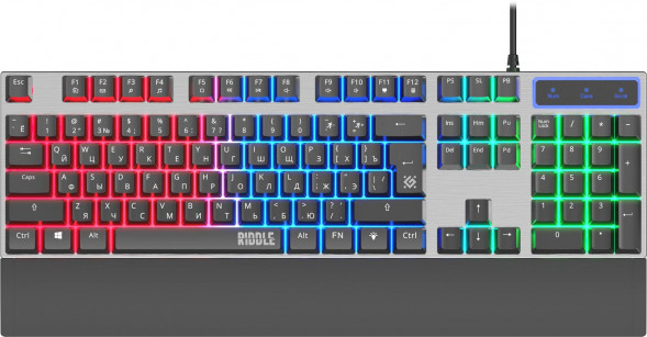 Клавиатура DEFENDER (45405) Riddle GK-405 RU,черный