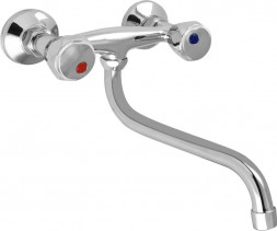 Смеситель для кухни САТУРН 34012 Смеситель кухонный от стены металлокерамика