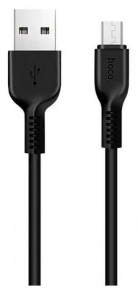 Дата-кабель HOCO (6957531068884) X20 USB (m) - microUSB (m) 2.0m - черный