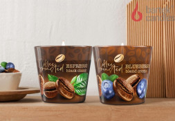 Свеча BARTEK ароматизированная в стакане - Кофе обжаренный 115гр (Coffee Roasted)