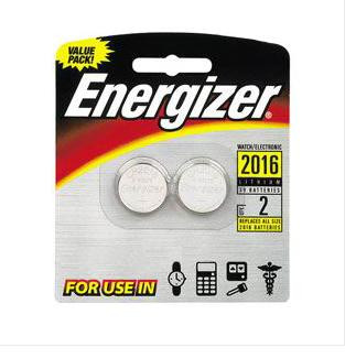 Элементы питания ENERGIZER CR 2016-2BL