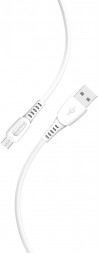 Кабель SMARTBUY (iK-12-S40w) S40 MicroUSB белый, 2.4 А, 1 м