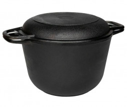 Казан ГАРДАРИКА 1306-4 чугун 6,0л с крышкой-сковородой 550002174