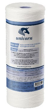 Картридж UNICORN механический из полипропиленового шнура для фильтров типа 10 ВВ 5 микрон РР ВВ 1005