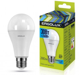 Лампа ERGOLUX (14229) LED-A70-30W-E27-4K (Эл.лампа светодиодная ЛОН 30Вт E27 4500K 180-240В)