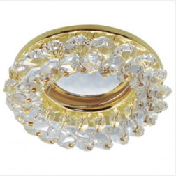 СВЕТИЛЬНИКИ ВСТРАИВАЕМЫЕ ECOLA FD1618EFY MR16 CD4141 GU5.3 Прозрачный/Золото