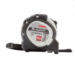 MATRIX Рулетка Neon,5 м x 25 мм,обрезиненный корпус,3 фиксации,Pro 32592