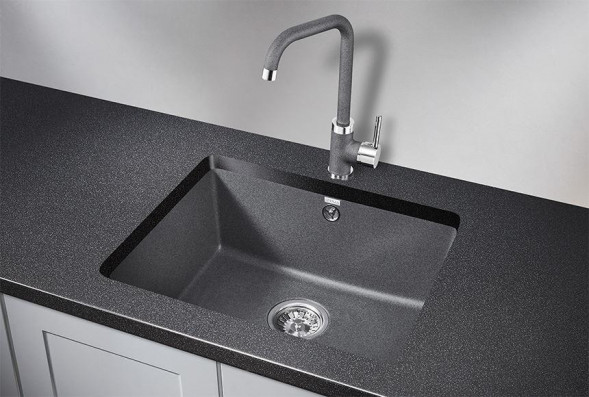 Мойка кухонная GRANULA GR-5551 ГРАФИТ кварц