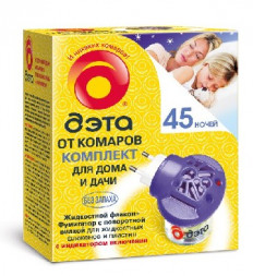 Средство от насекомых ДЭТА Комплект от комаров 45 ночей флакон 30 мл + электрофумигатор