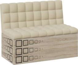 BONMEBEL Скамья прямая Денвер - дуб сонома/КЗ бежевый (2 кор.)