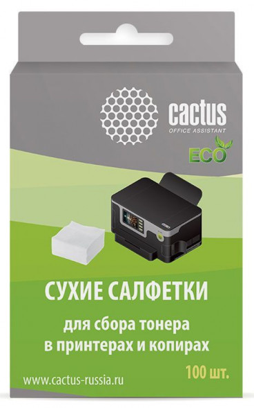 Сухие салфетки CACTUS CS-P2003E, 100 шт