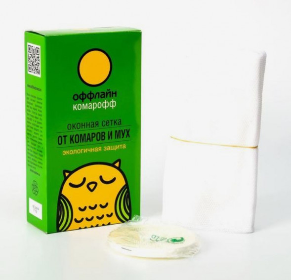 Защита от насекомых КОМАРОФФ оффлайн Сетка от комаров и мух (белая)