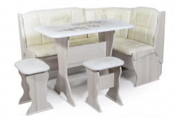 Кухонный уголок БИТЕЛ ОРХИДЕЯ-ФОТО (БОДЕГО СВЕТЛЫЙ, D-3 фото борнео милк)