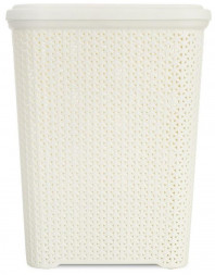 Корзина для белья HOBBY LIFE HL081106IV Корзина для белья RATTAN слоновая кость 55л