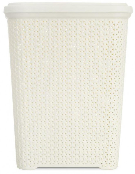 Корзина для белья HOBBY LIFE HL081106IV Корзина для белья RATTAN слоновая кость 55л