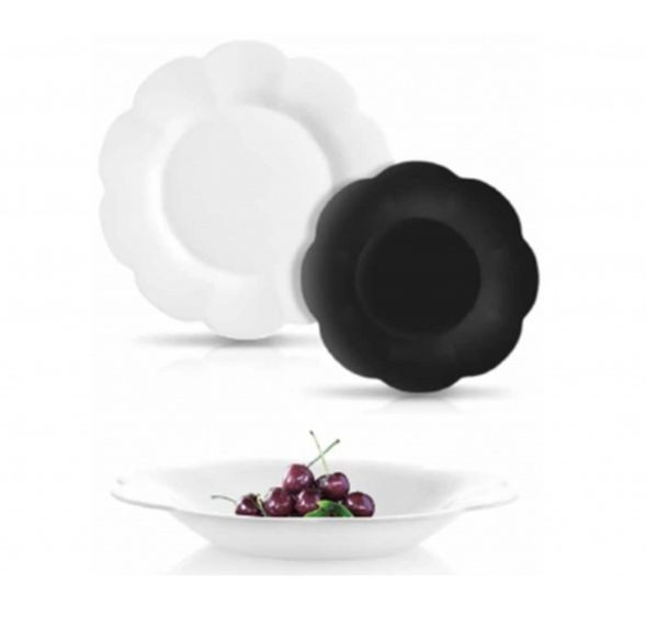 Набор столовый LUMINARC FLORE OPAL&amp;BLACK 18предметов V0400