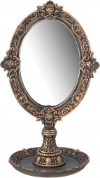 LEFARD ЗЕРКАЛО НАСТОЛЬНОЕ КОЛЛЕКЦИЯ "РОКОКО", 15,5*12,7*17CM 504-419