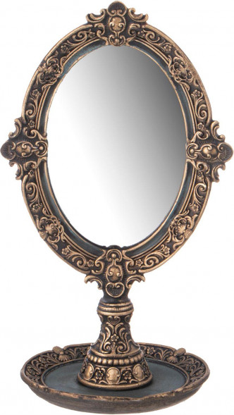 LEFARD ЗЕРКАЛО НАСТОЛЬНОЕ КОЛЛЕКЦИЯ "РОКОКО", 15,5*12,7*17CM 504-419