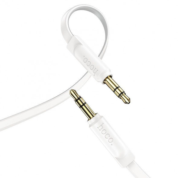 AUX-кабель HOCO (6931474745354) UPA16 3.5mm (m) - 3.5mm (m) 1.0m - белый