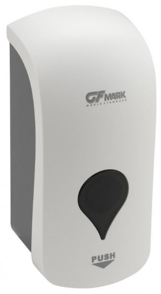 Дозатор пены GFMARK 656 Дозатор пены, пластик АБС, Белый Комбинированный, большой, с глазком, 1000 мл, ДхГхВ (117х117х245)