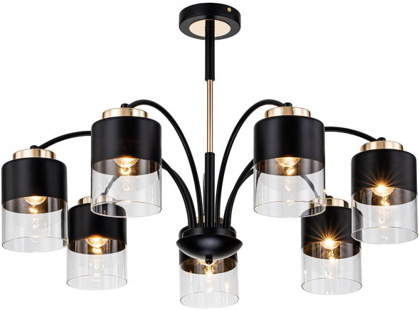 ESCADA 2121/7P E27*40W Black/Gold