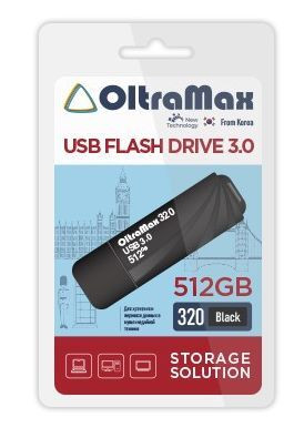 USB флэш-накопитель OLTRAMAX OM-512GB-320-Black USB 3.0