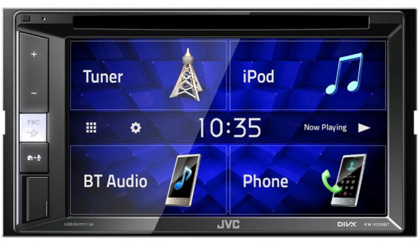 Автомагнитола 2 DIN JVC KW-V250BTM DSP
