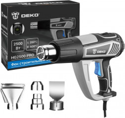 Фен строительный DEKO HG2500 PRO, 2500 Вт, с LCD дисплеем 063-4336