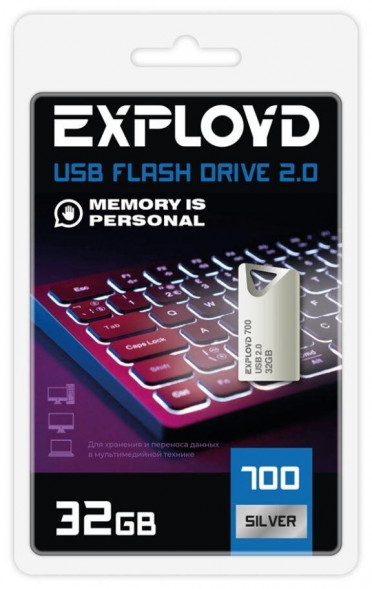USB-флэш EXPLOYD EX-32GB-700-Silver 2.0