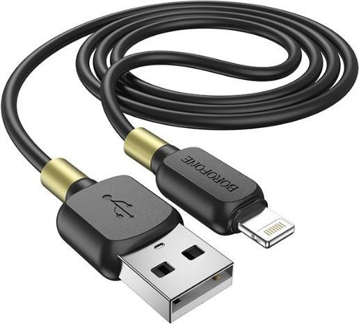 Кабель BOROFONE (6931474753120) BX59mUSB 2.4A microUSB черный - 1,0m