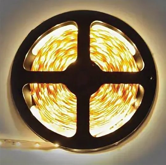 Лента светодиодная ECOLA P2LY05ESB 4,8W/m 12V IP20 8mm желтая 5м