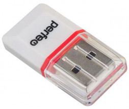 Картридер PERFEO (PF_5056) Card Reader Micro SD, (PF-VI-R008 White) белый