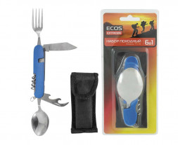 Набор походный 6 в 1 ECOS TS-34 синий ECOS Набор походный 6 в 1 ECOS TS-34 синий 325134